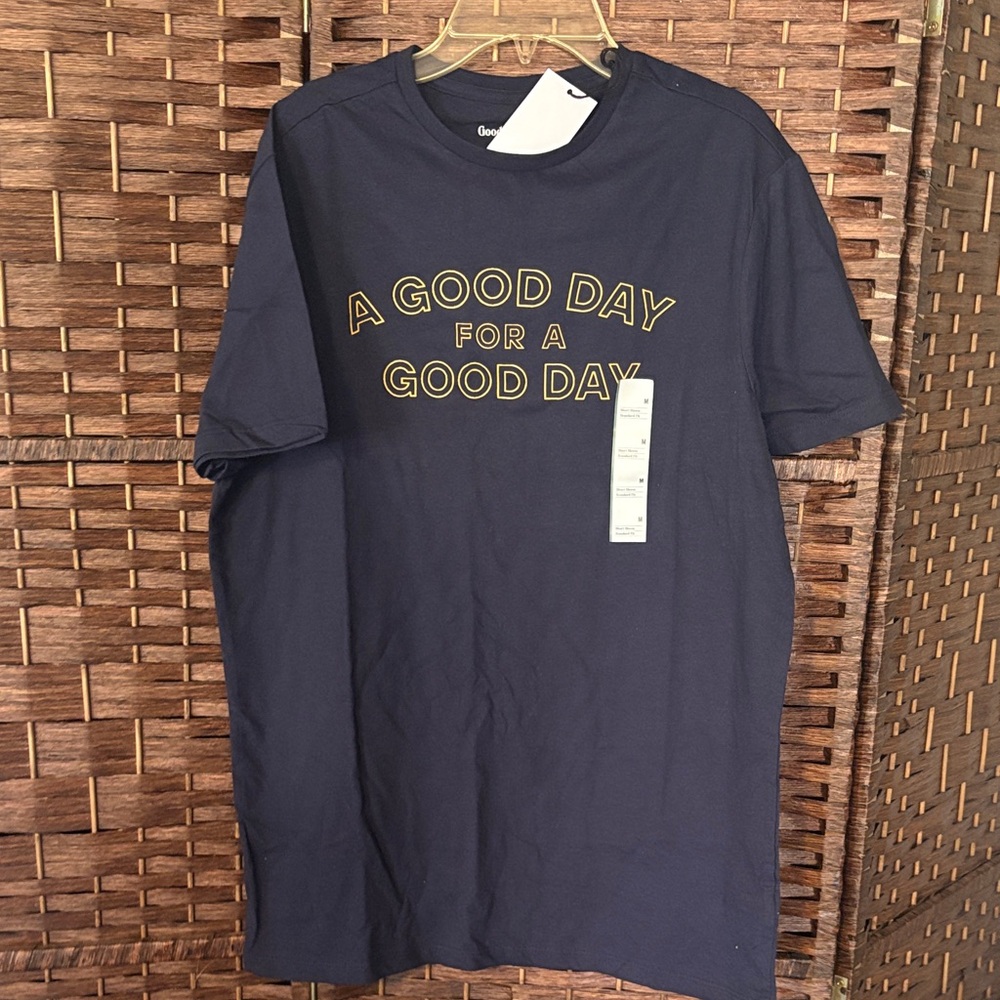 Goodfellow & Co Men's Dark Blue Graphic Tee
